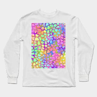 BRIGHT Giraffe Spots Print Pattern Long Sleeve T-Shirt